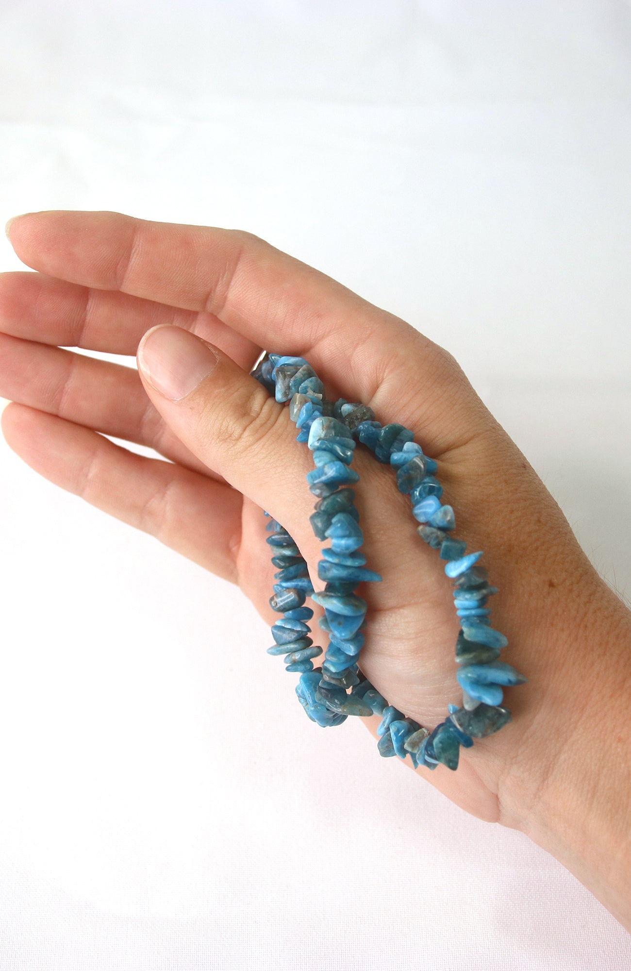 Blue Apatite Chip Bracelet AA